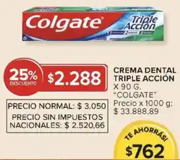 Carrefour Colgate crema denta triple acción oferta