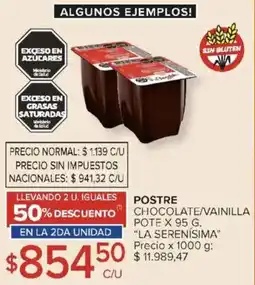 Carrefour La serenísima chocolate/vainilla pote oferta