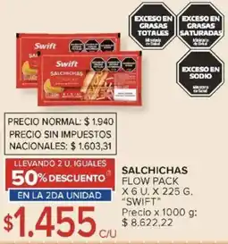 Carrefour Swift salchichas flow oferta