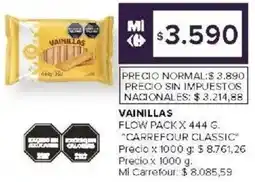 Carrefour Carrefour classic vainillas flow pack oferta