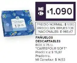 Carrefour Carrefour soft pañuelos descartables box oferta