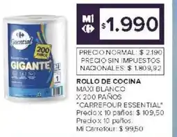 Carrefour Carrefour essential rollo de cocina maxi blanco oferta