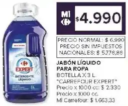 Carrefour Carrefour expert jabón líquido para ropa botella oferta