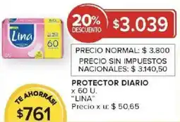 Carrefour Lina protector diario oferta