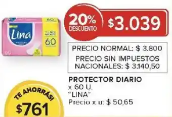 Carrefour Lina protector diario oferta