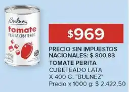 Carrefour Bulnez tomate perita cubeteado lata oferta