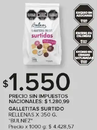 Carrefour Bulnez galletitas surtido rellenas oferta