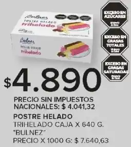 Carrefour Bulnez postre helado trihelado caja oferta