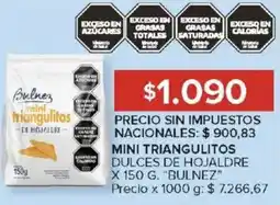 Carrefour Bulnez mini triangulitos dulces de hojaldre oferta