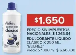 Carrefour Bulnez edulcorante líquido clásico oferta