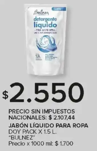 Carrefour Bulnez jabón líquido para ropa doy pack oferta