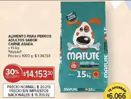 Carrefour Matute alimento para perros adultos sabor carne asada oferta