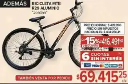 Carrefour Jordan además bicicleta MTB R29 aluminio oferta