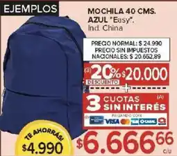 Carrefour Easy mochila azul oferta