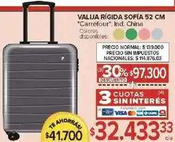 Carrefour Carrefour valija rígida sofía oferta