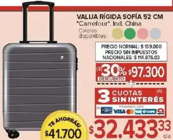 Carrefour Carrefour valija rígida sofía oferta
