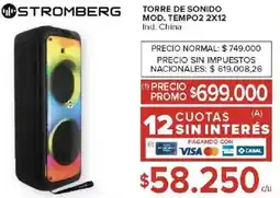 Carrefour Stromberg torre de sonido oferta