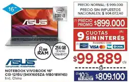 Carrefour Asus notebook vivobook 16" oferta