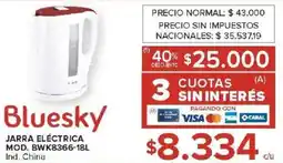Carrefour Bluesky jarra eléctrica oferta