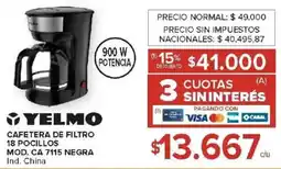 Carrefour Yelmo cafetera de filtro oferta