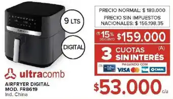 Carrefour Ultracomb airfryer digital oferta