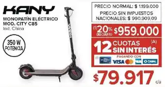 Carrefour Kany monopatín eléctrico oferta