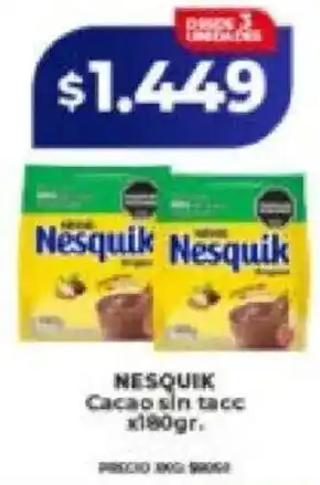 Supermayorista Vital Nesquik cacao sin tace oferta