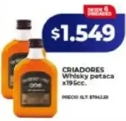 Supermayorista Vital Criadores whisky petaca oferta