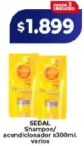 Supermayorista Vital Sedal shampoo/ acondicionador oferta