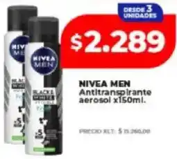 Supermayorista Vital Nivea men antitranspirante aerosol oferta