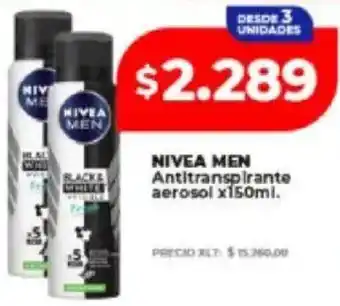 Supermayorista Vital Nivea men antitranspirante aerosol oferta
