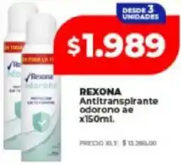 Supermayorista Vital Rexona antitranspirante odorono ae oferta