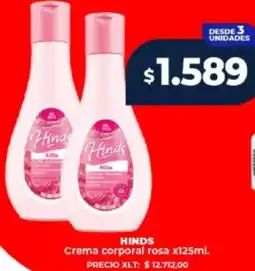 Supermayorista Vital Hinds crema corporal rosa oferta