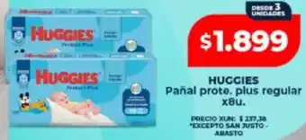 Supermayorista Vital Huggies pañal prote. plus regular oferta