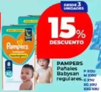 Supermayorista Vital Babysan pampers pañales regulares oferta