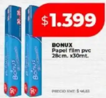 Supermayorista Vital Bonux papel film pvc oferta