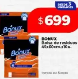 Supermayorista Vital Bonux bolsa de residuos oferta