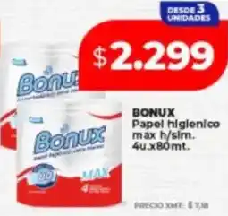 Supermayorista Vital Bonux papel higienico max oferta