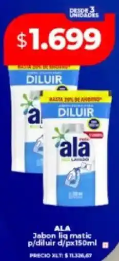 Supermayorista Vital Ala jabon liq matic p/diluir d/p oferta