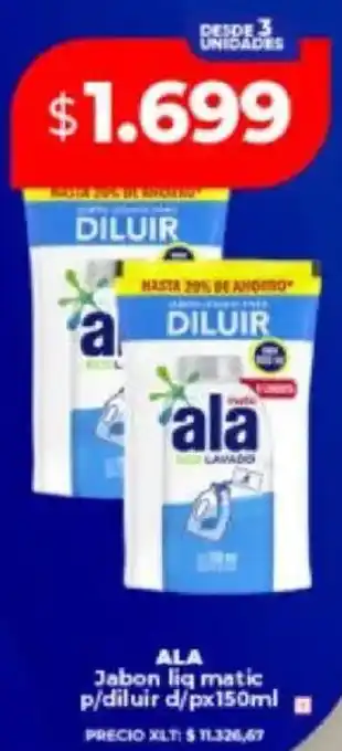 Supermayorista Vital Ala jabon liq matic p/diluir d/p oferta