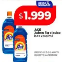 Supermayorista Vital Ace jabon liq clasico bot oferta