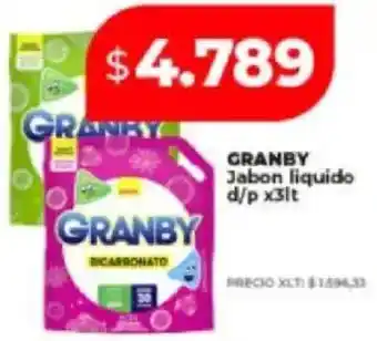 Supermayorista Vital Granby jabon liquido oferta