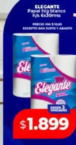 Supermayorista Vital Elegante papel hig blanco oferta