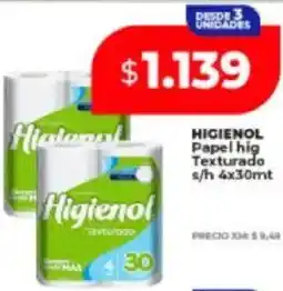 Supermayorista Vital Higienol papel hig texturado oferta