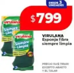 Supermayorista Vital Virulana esponja fibra siempre limpia oferta
