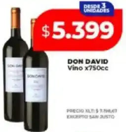 Supermayorista Vital Don david vino oferta