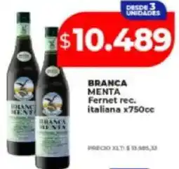 Supermayorista Vital Branca menta fernet rec. italiana oferta
