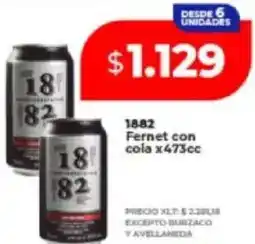 Supermayorista Vital 1882 fernet con cola oferta