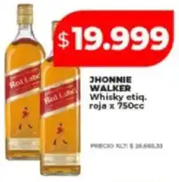 Supermayorista Vital Jhonnie walker whisky etiq. roja oferta