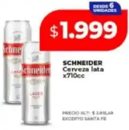 Supermayorista Vital Schneider cerveza lata oferta